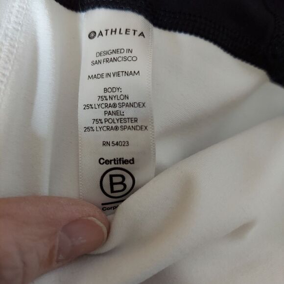 Athleta Women's black and white leggings - Picture 5 of 11